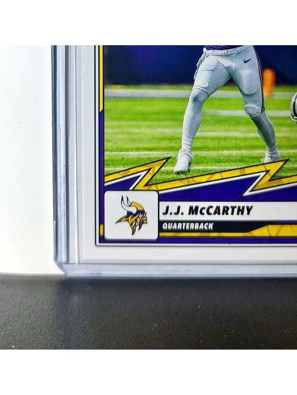 J.J. McCarthy 2025 Panini NFL #8 Sticker Card Minnesota Vikings